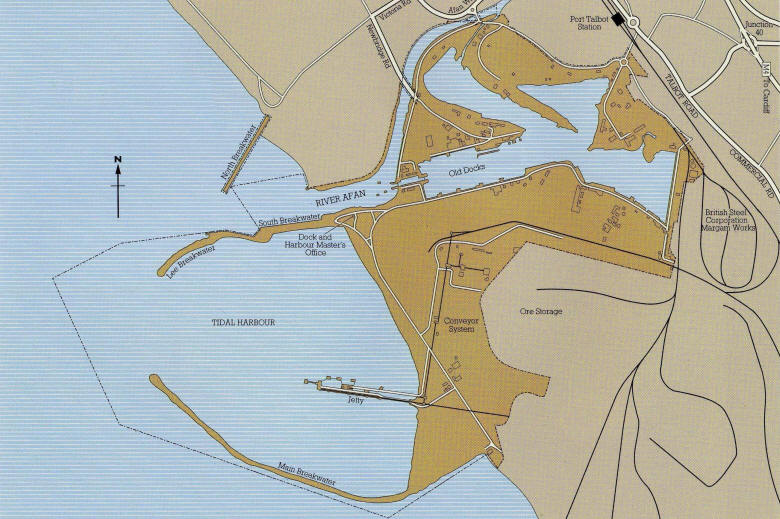 Port Talbot Maps of the dock